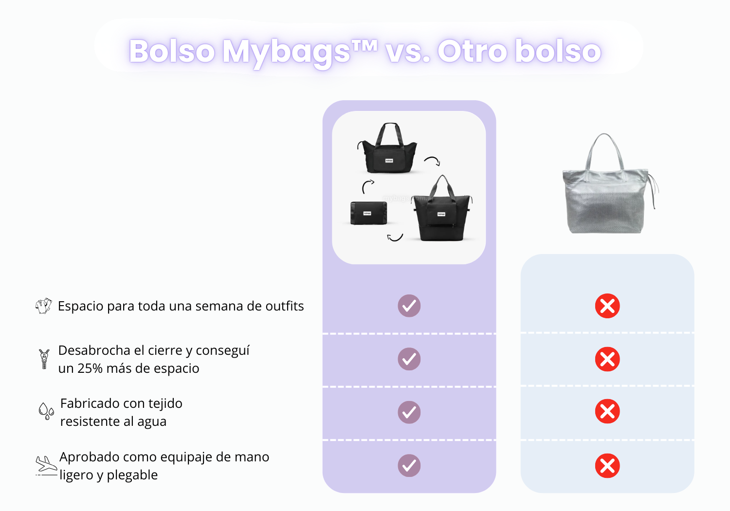 Bolso Mybags vs. otro bolso